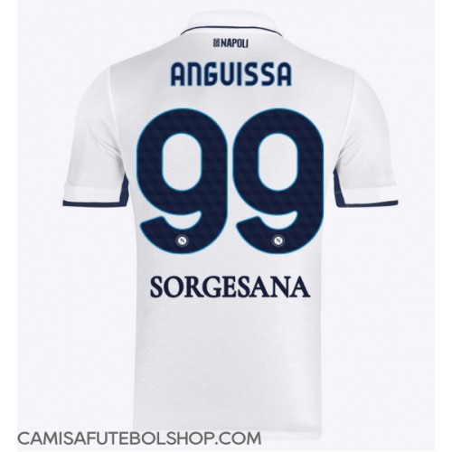 Camisa de time de futebol SSC Napoli Frank Anguissa #99 Replicas 2º Equipamento 2024-25 Manga Curta